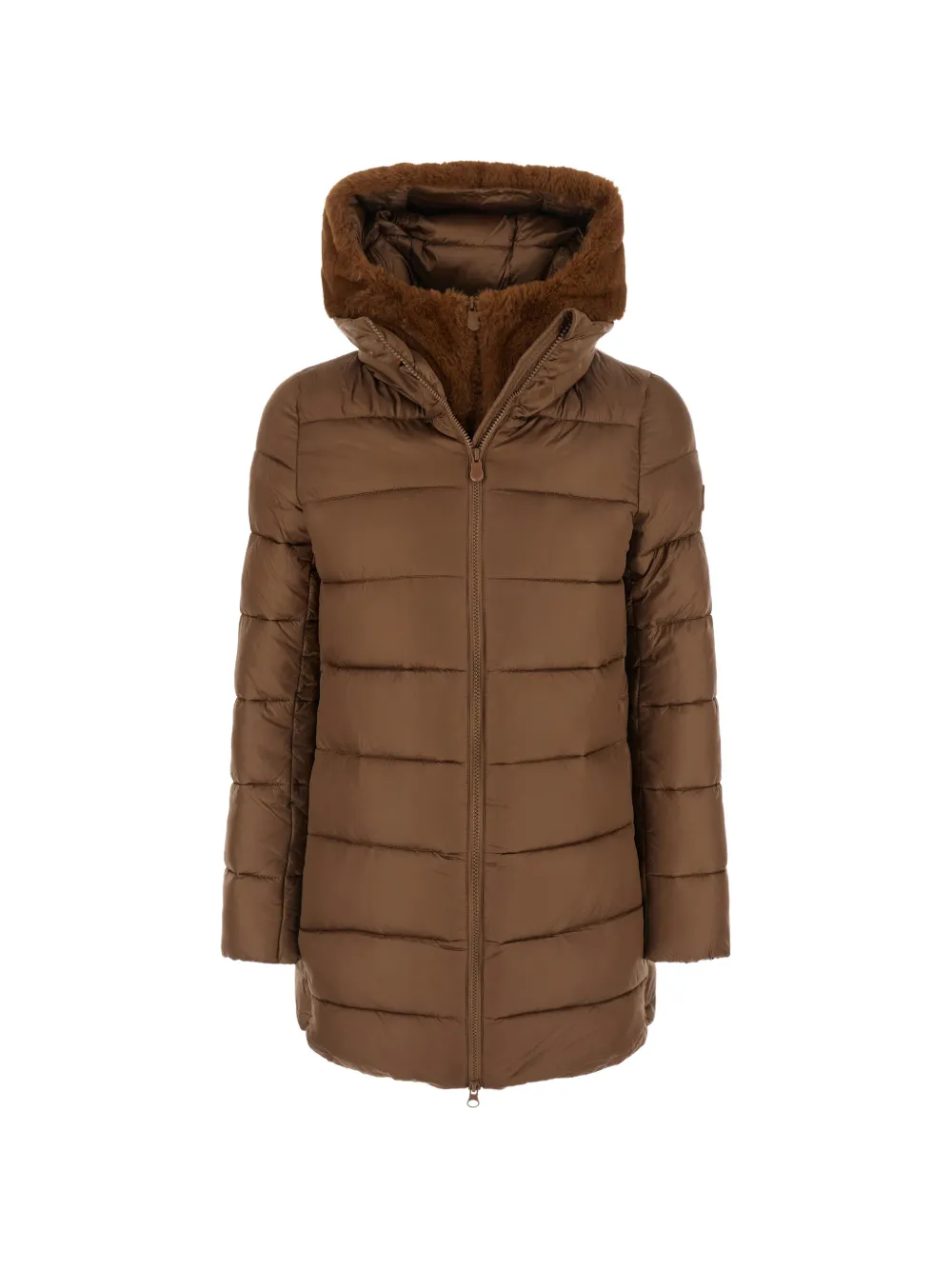 Save The Duck Matilda quilted hooded coat Bruin