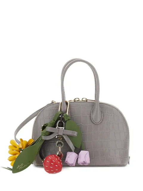 Self-Portrait croc-effect tote bag