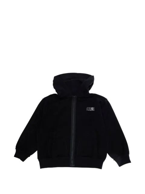 MM6 Maison Margiela Kids logo-print zip-up hoodie