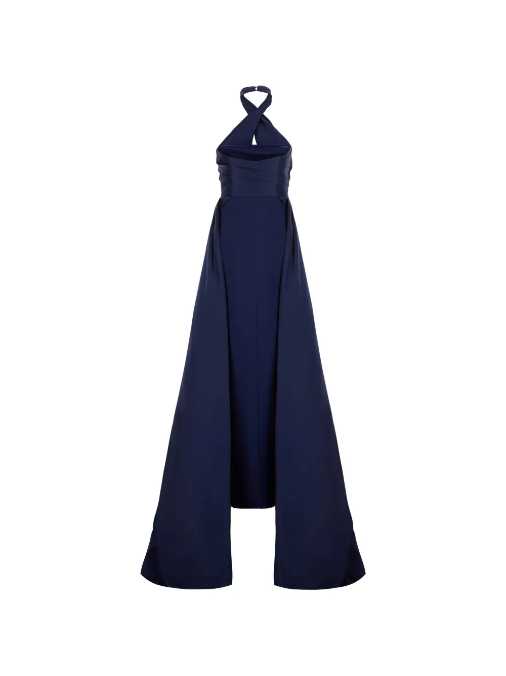Solace London The Rumi avondjurk met halternek Blauw