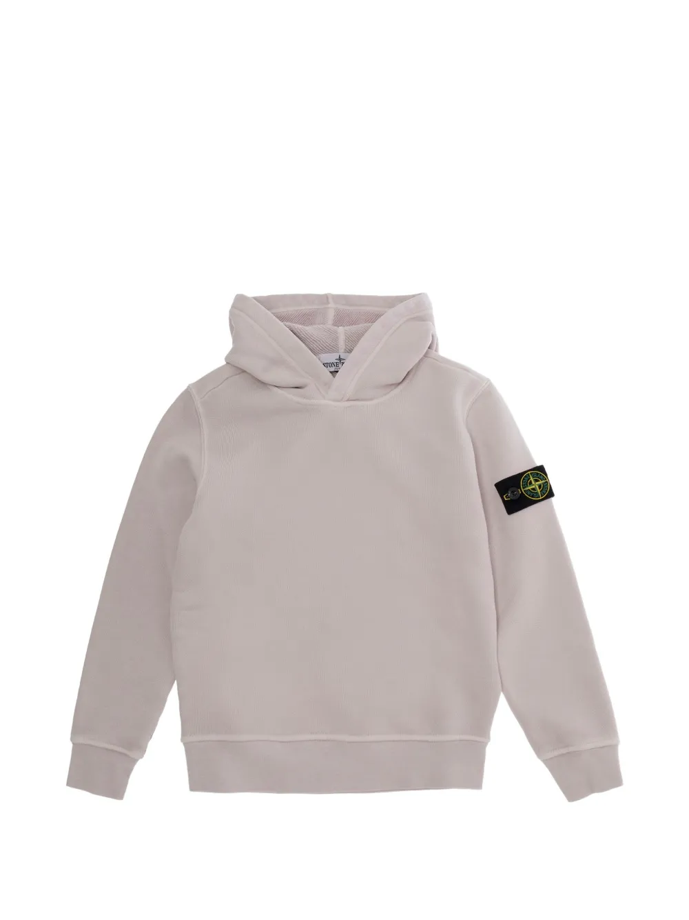 Stone Island Junior Compass-patch hoodie - Toni neutri