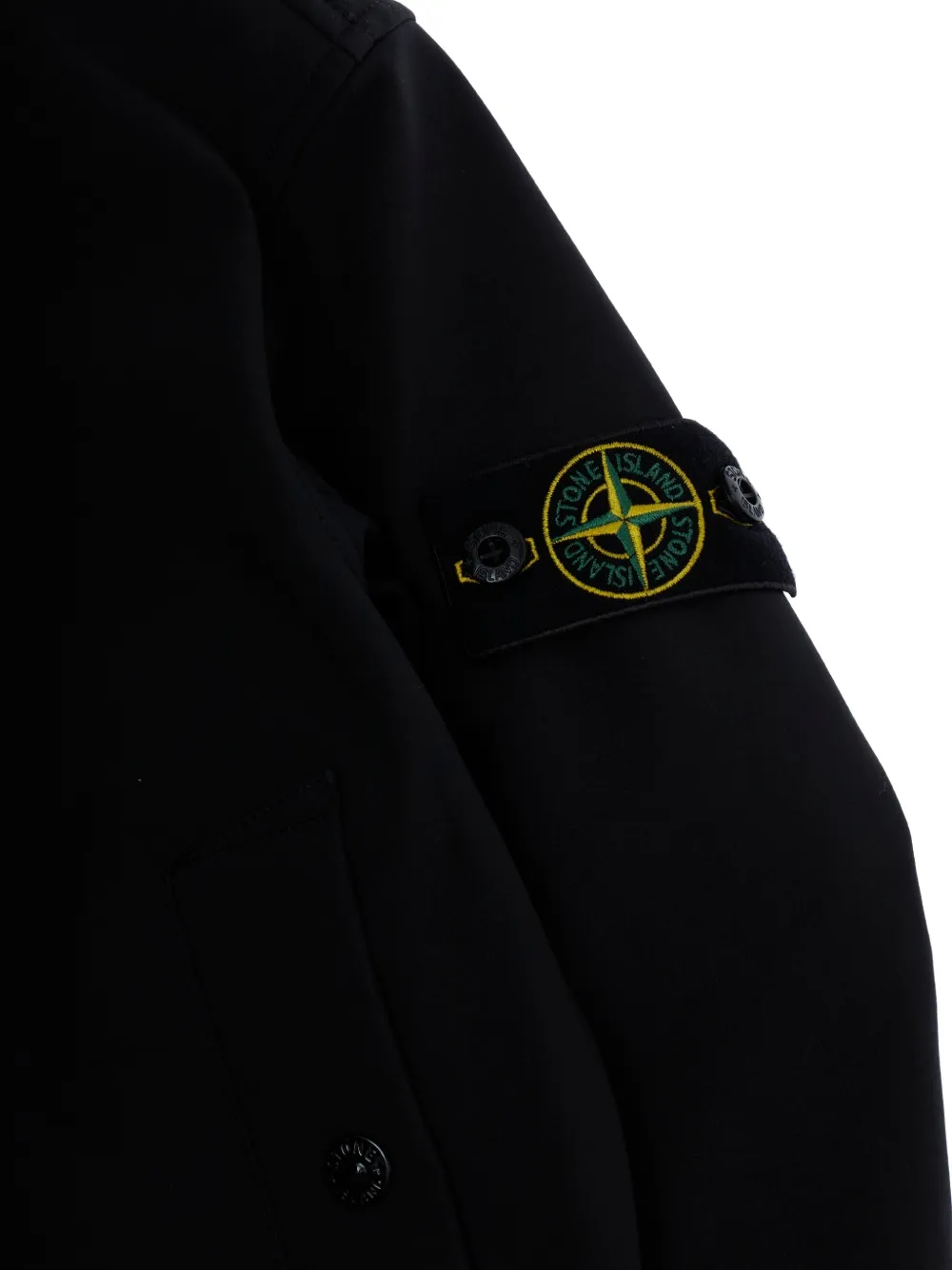 Stone Island Junior Jack met patch Zwart