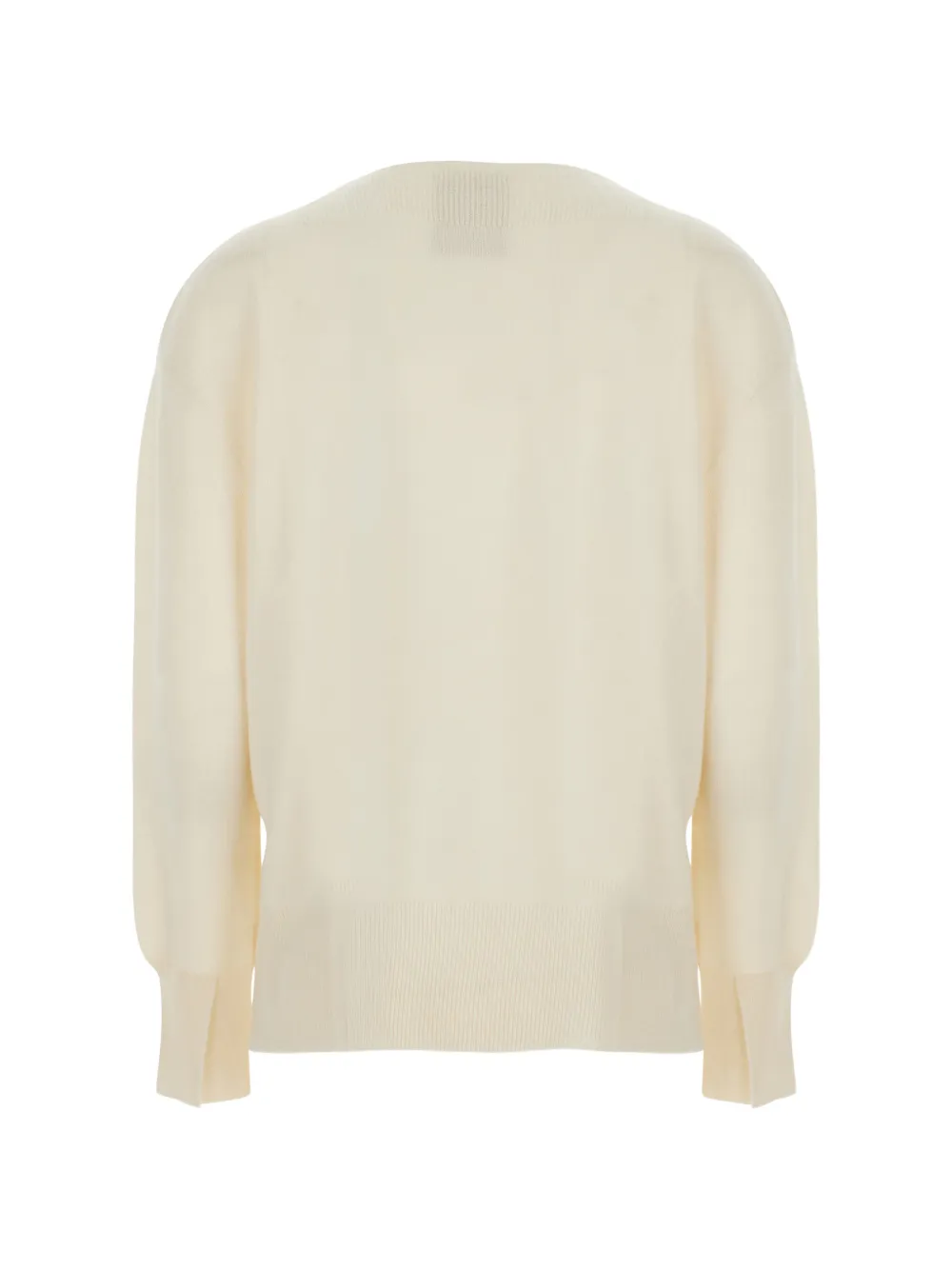Semicouture Candy trui met geribbelde afwerking Beige