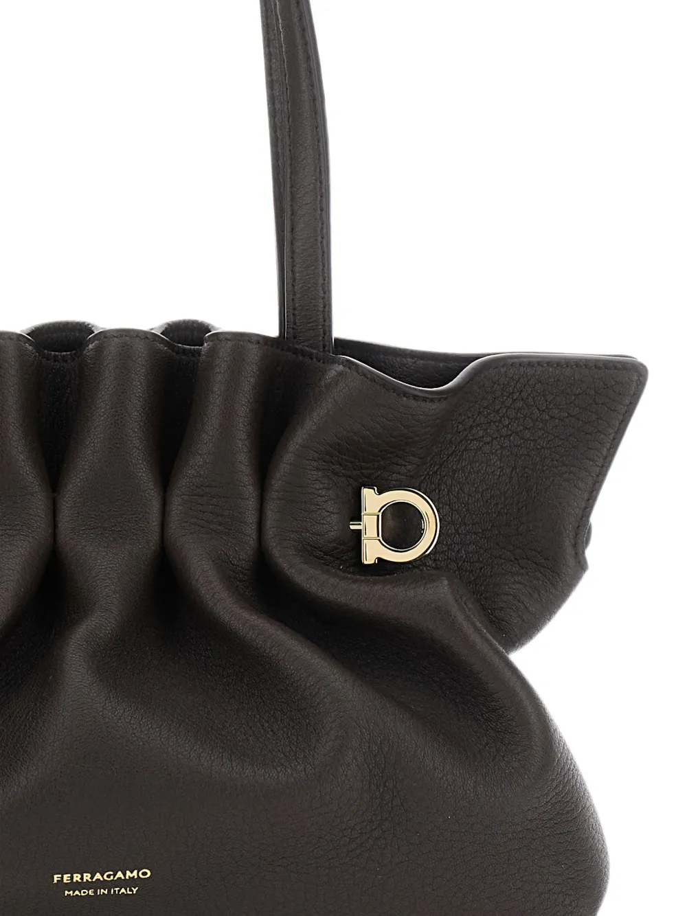 Ferragamo Soft kleine tas Bruin