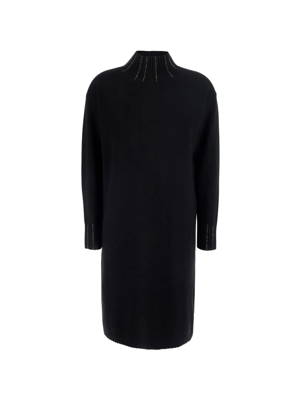 Fabiana Filippi mini bead-embellished high-neck dress - Schwarz