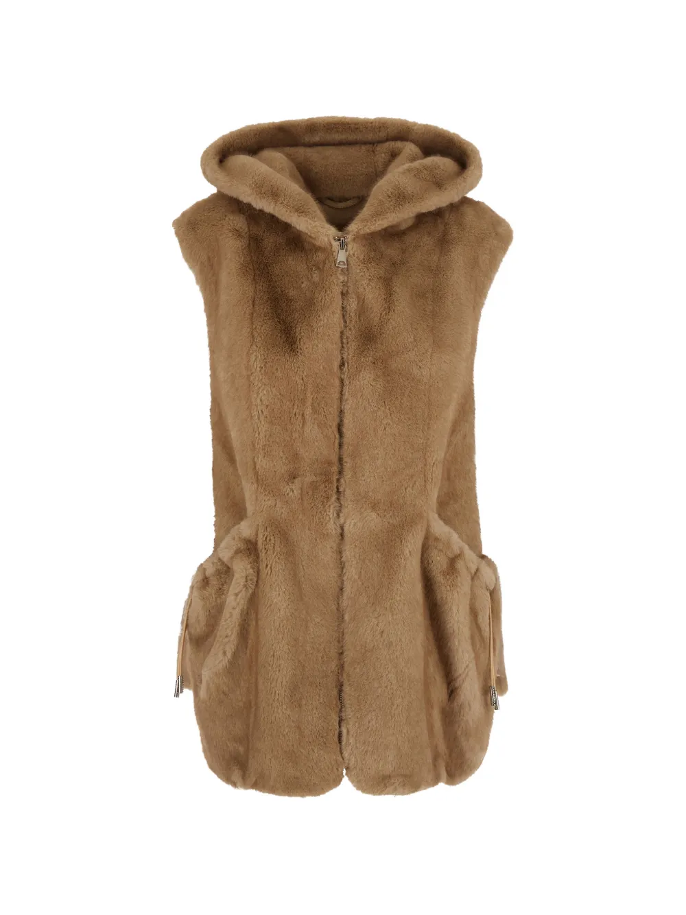 Giovanni Paris faux-fur hooded gilet