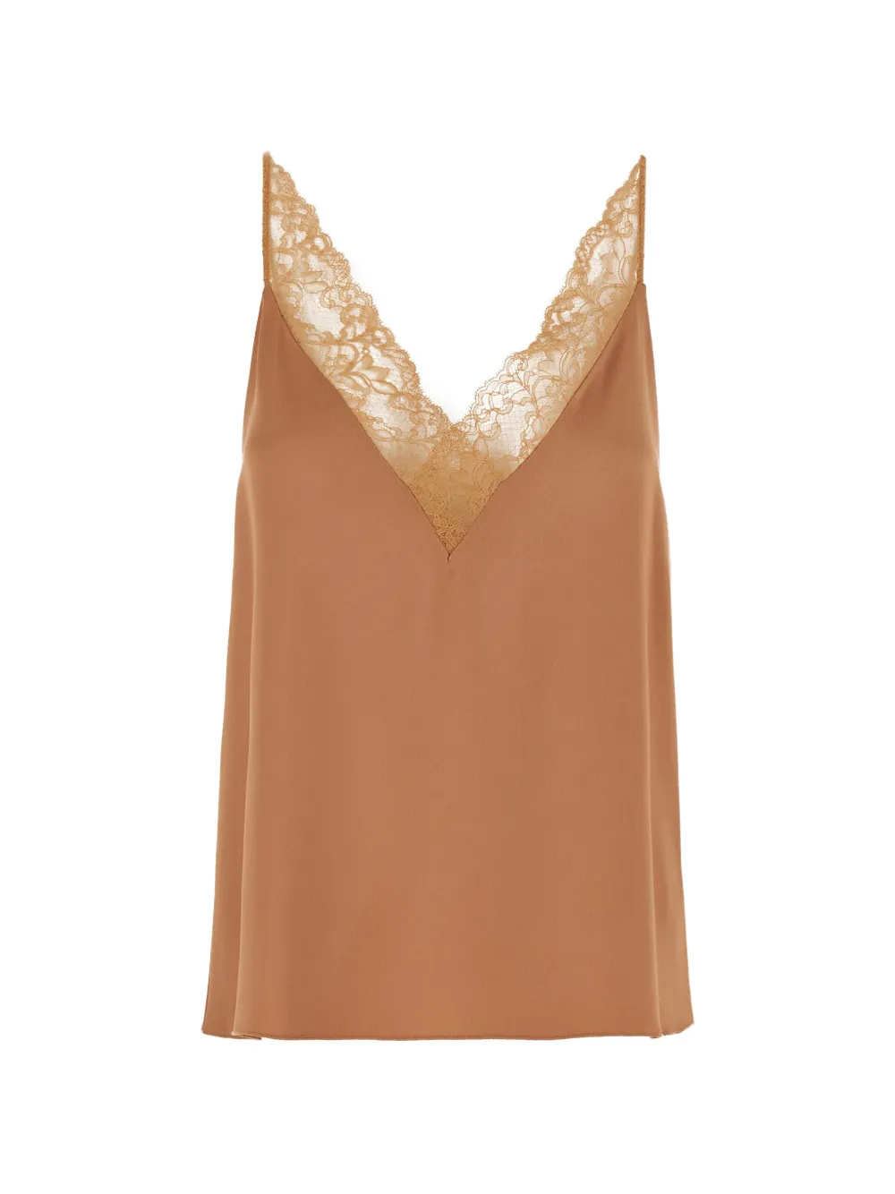 Forte Forte lace-trim top - Rosa