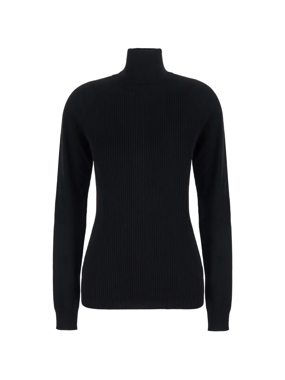 Moncler Grenoble ribbed-knit roll-neck sweater Zwart