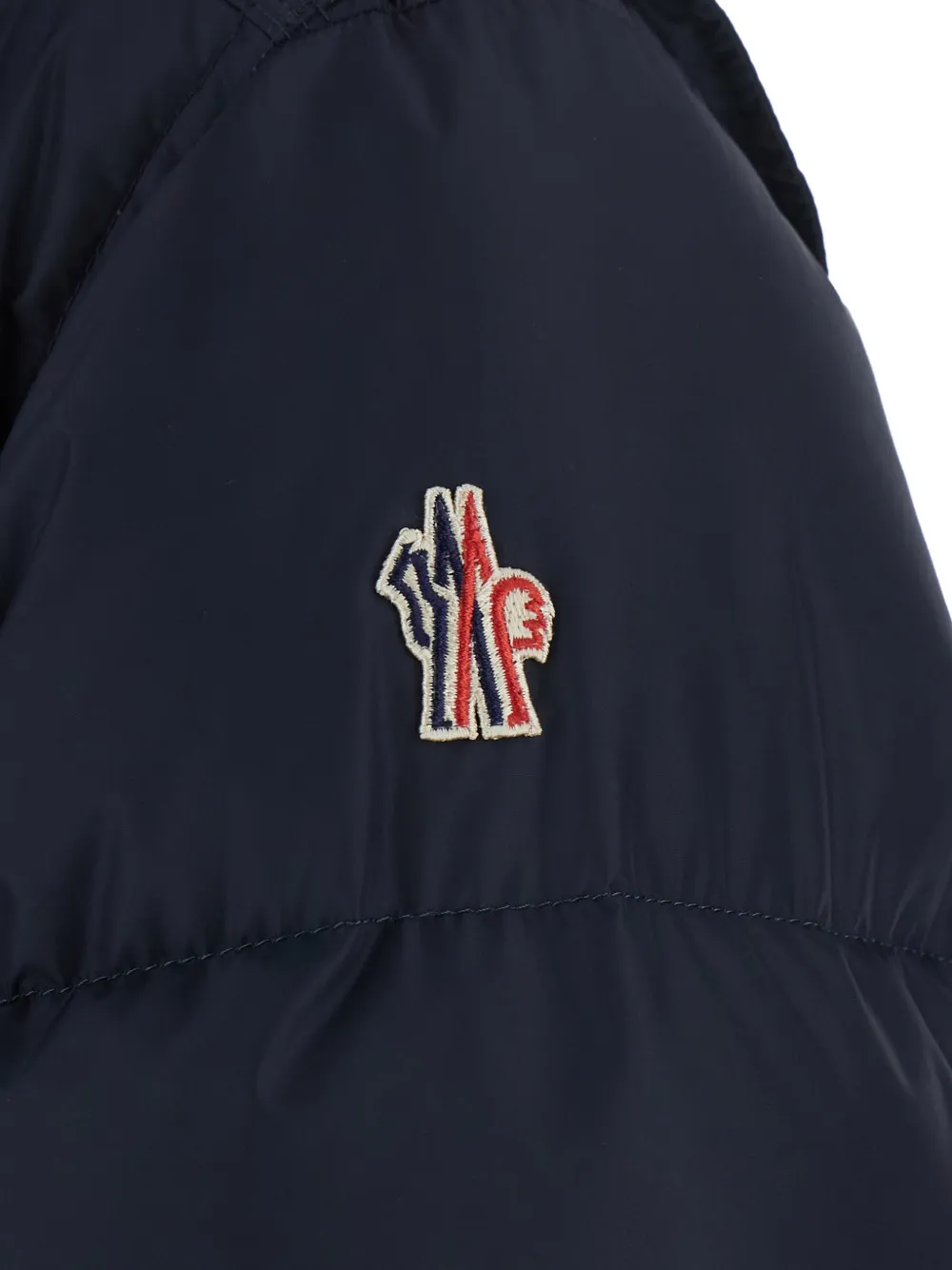 Moncler Grenoble Kasanka hooded quilted jacket Blauw