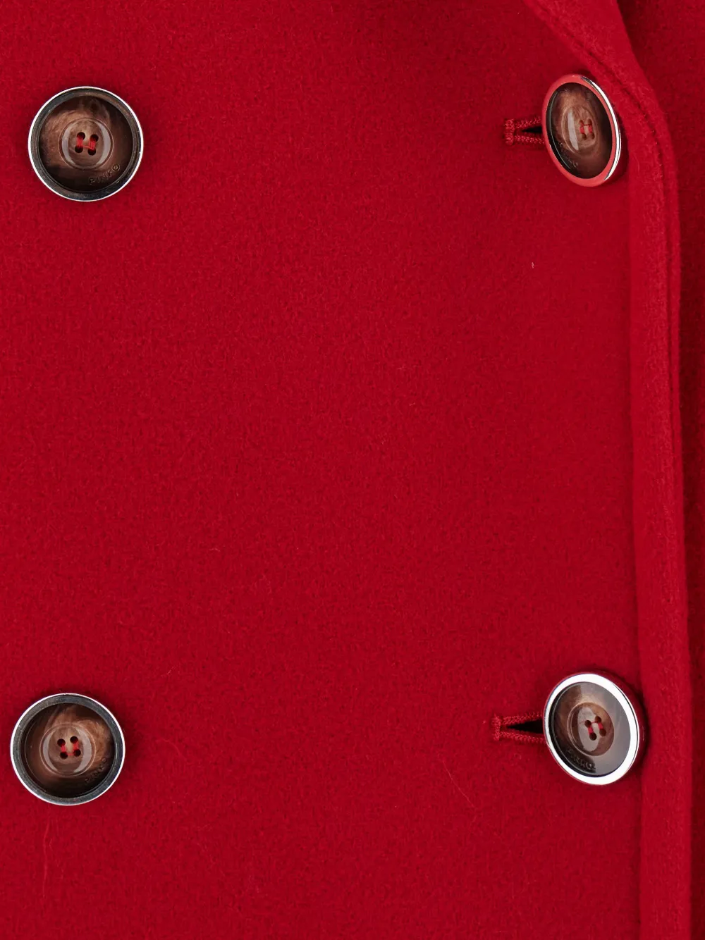 PINKO Jas met dubbele rij knopen Rood