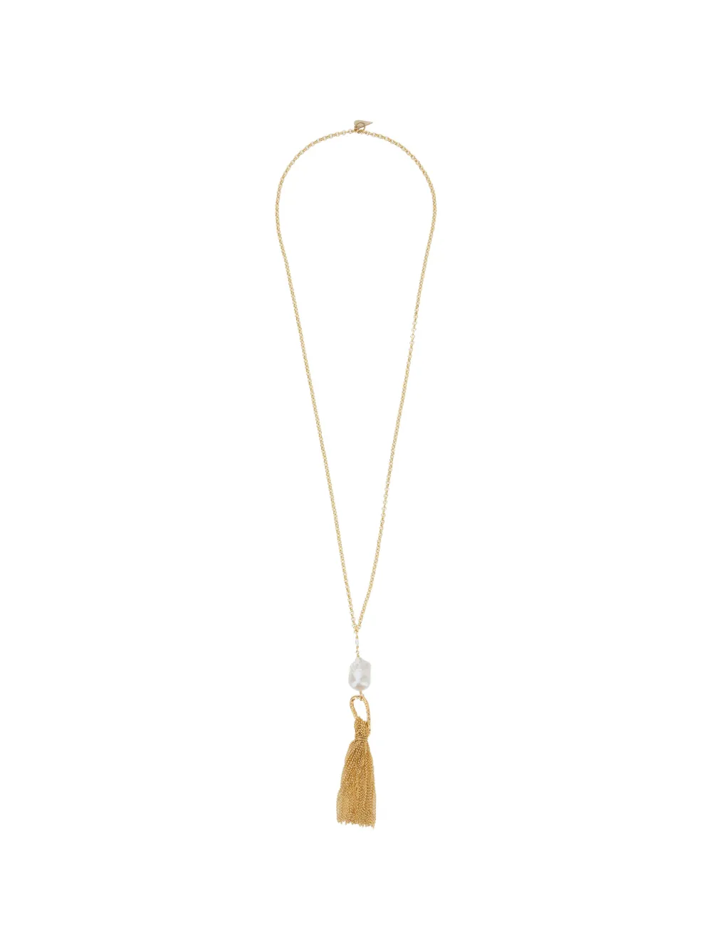 Forte Forte pearl-pendant tassel-detail necklace - Gold