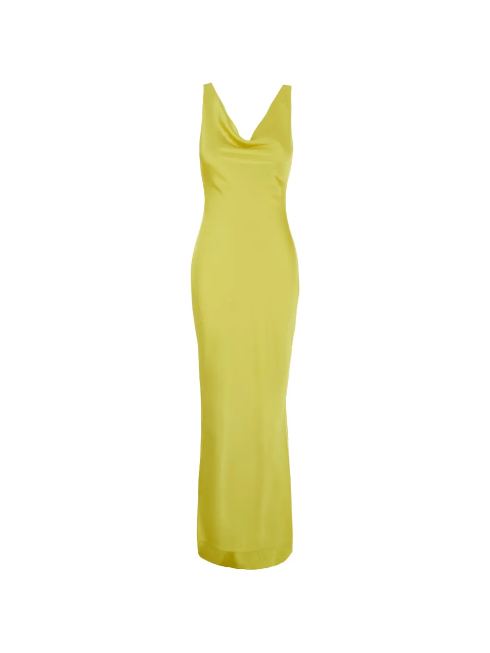 Norma Kamali Abito lungo Maria Gown smanicato - Giallo