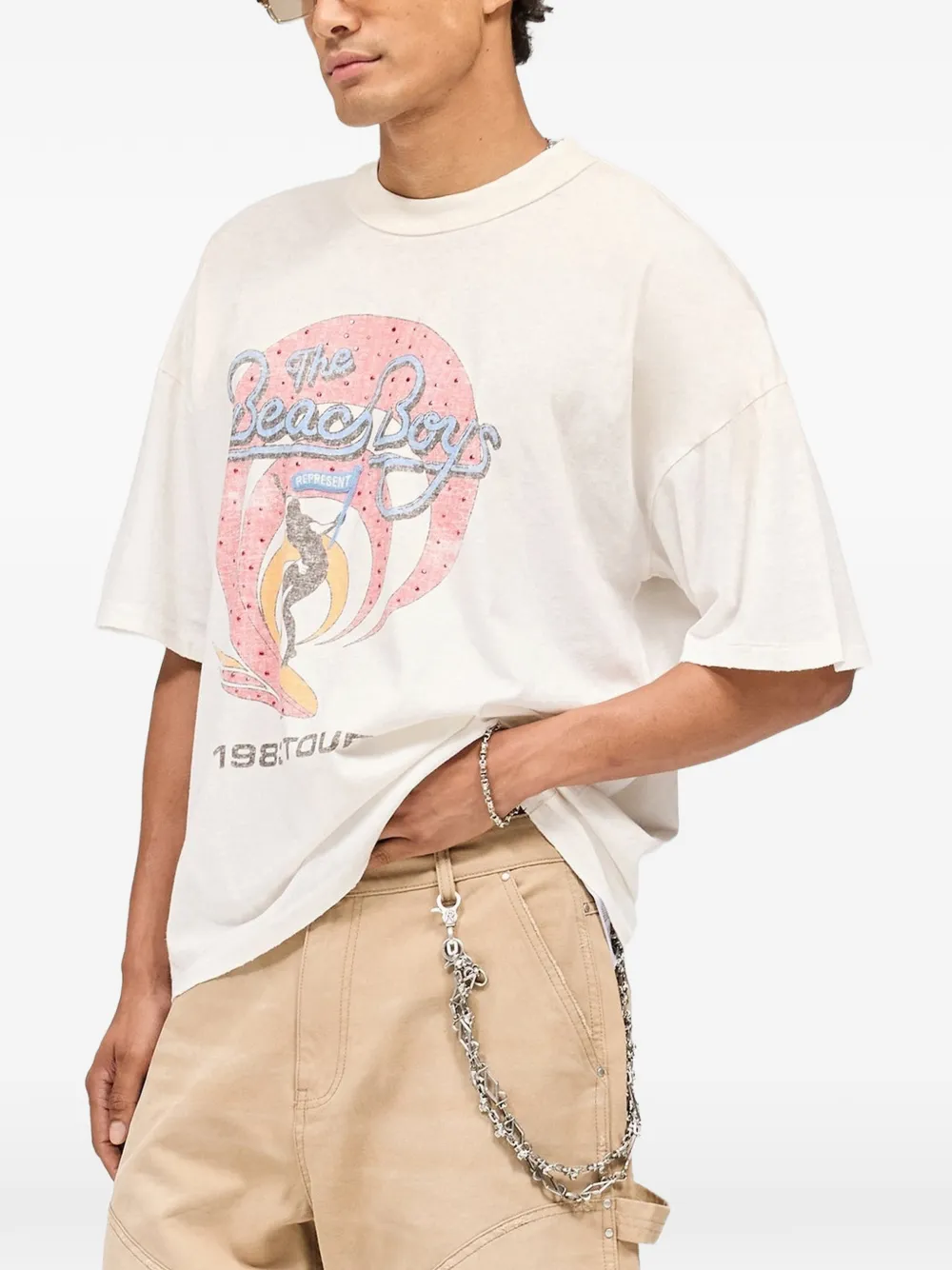 Represent x The Beach Boys Tour T-shirt met grafische print Wit