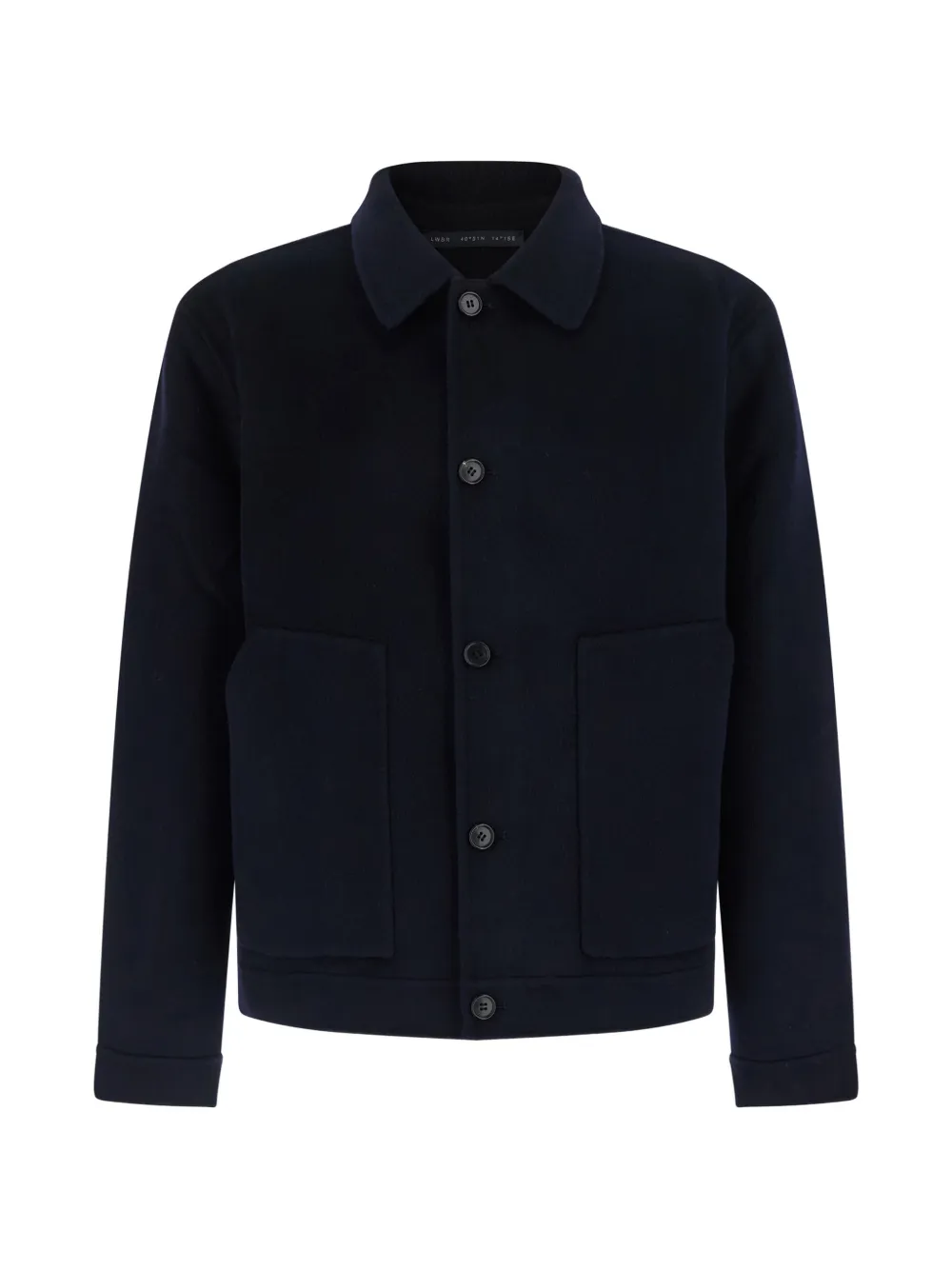 Low Brand button-up wool shirt jacket - Blau