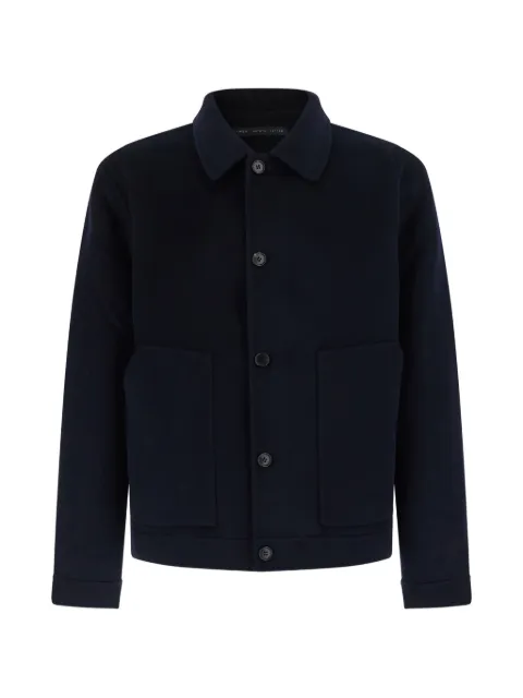 Low Brand button-up wool shirt jacket