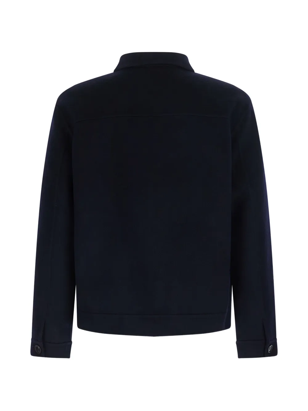 Low Brand button-up wool shirt jacket Blauw