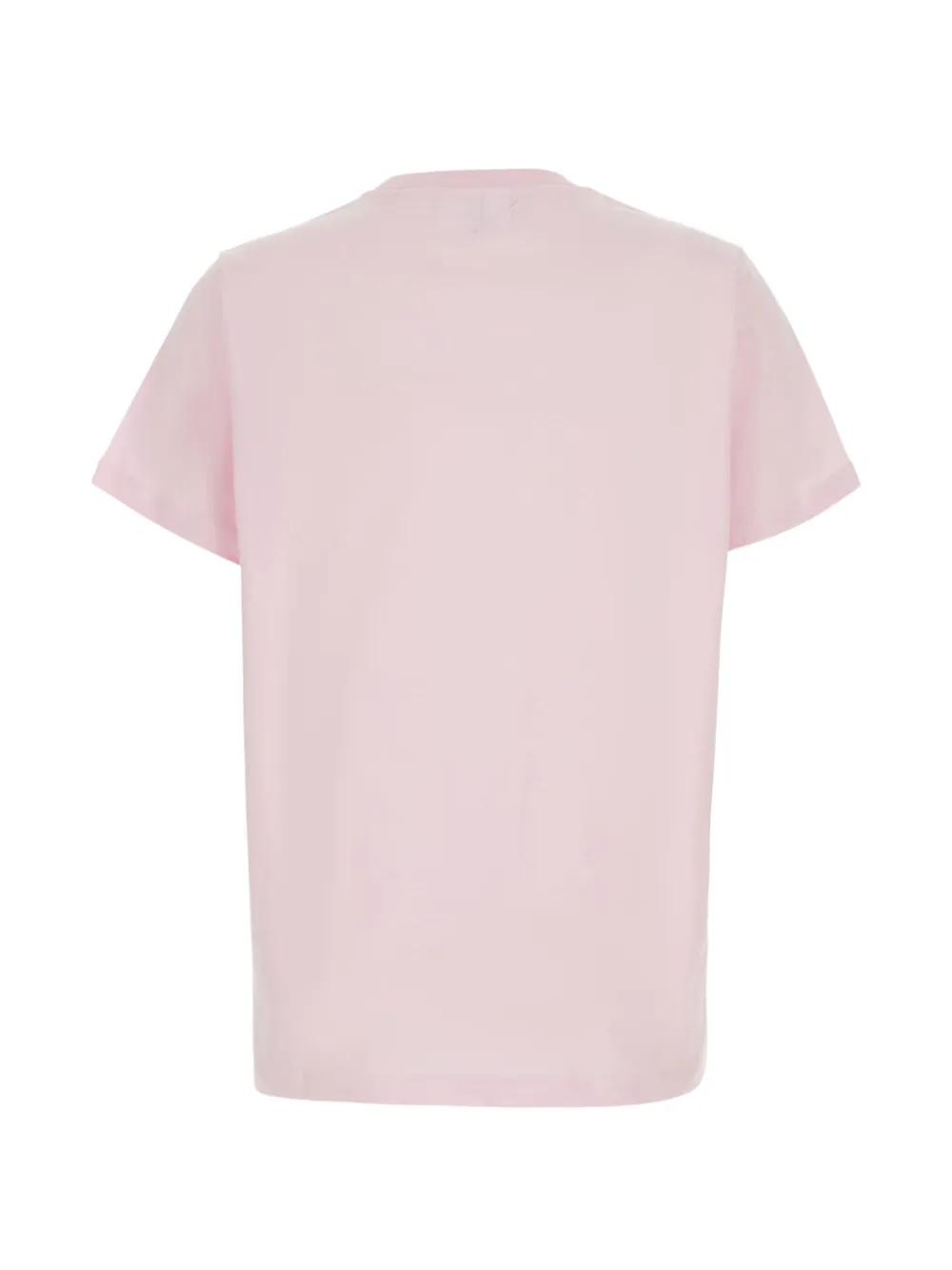 GANNI Katoenen T-shirt met teddybeerprint Roze