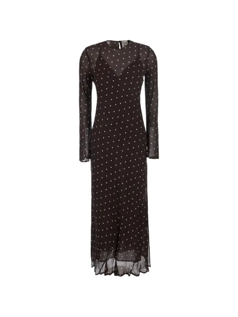 Semicouture vestido con estampado de lunares