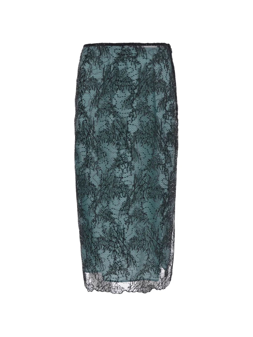 Semicouture Camilla sequin-embellished lace midi skirt - Grün