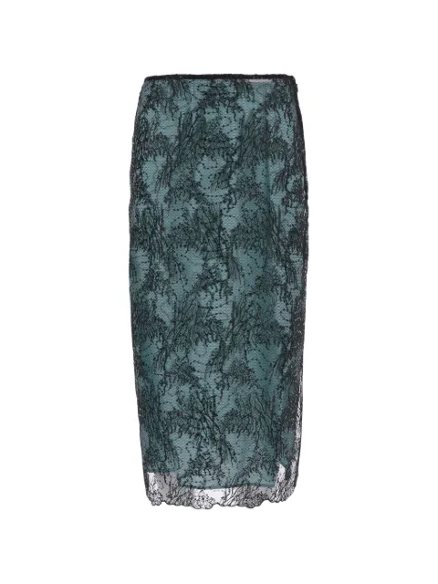 Semicouture Camilla sequin-embellished lace midi skirt