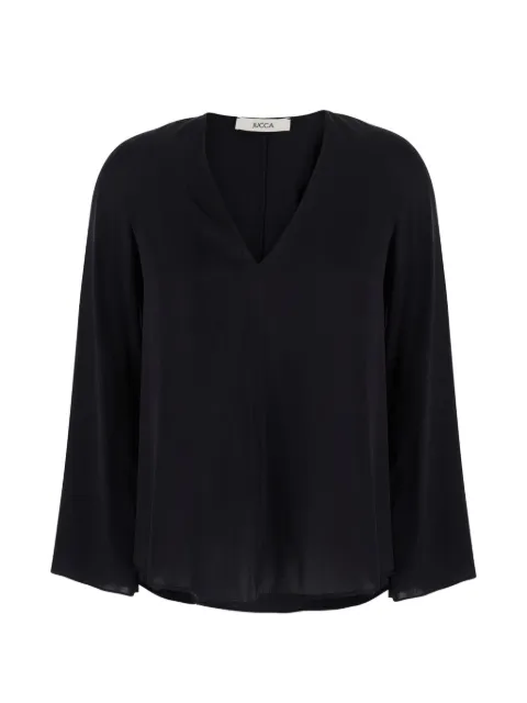Jucca V-neck long-sleeve blouse