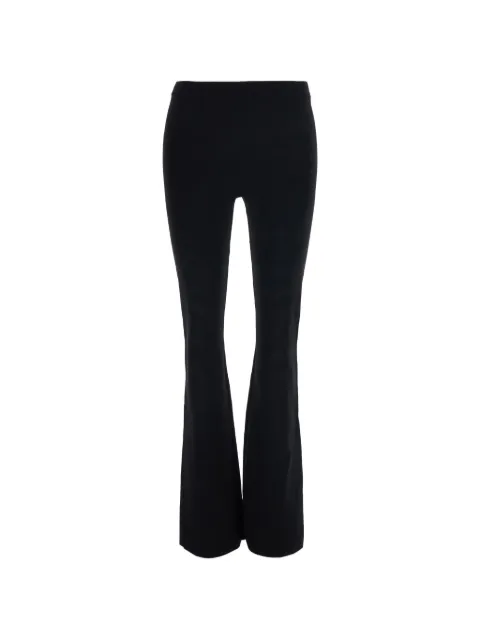 PINKO ribbed-knit flared trousers