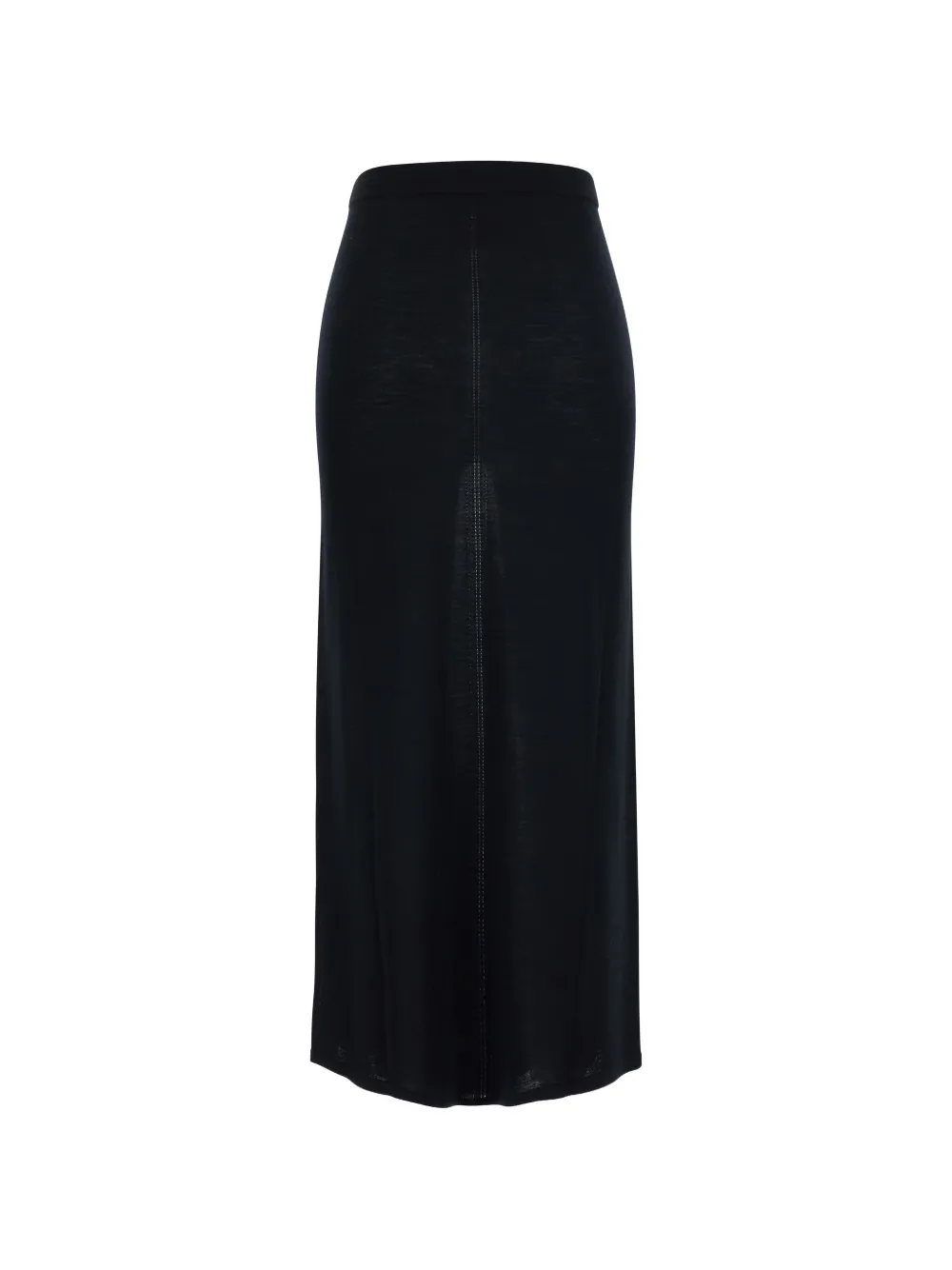 Semicouture Angie gebreide midi-rok met scheerwol Zwart