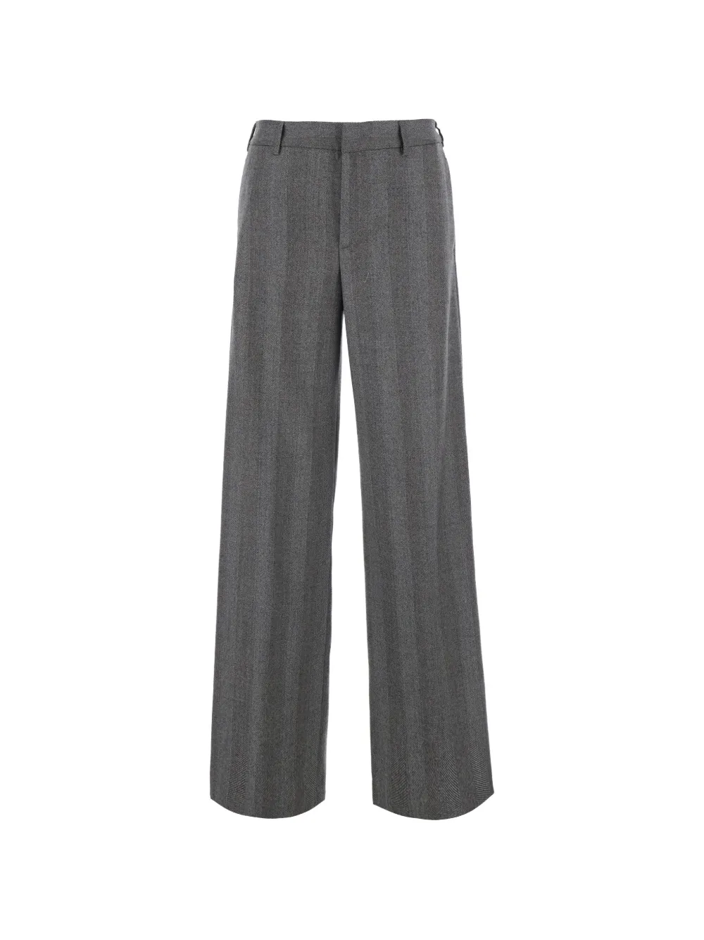 PT Torino herringbone-pattern wide-leg trousers - Grau