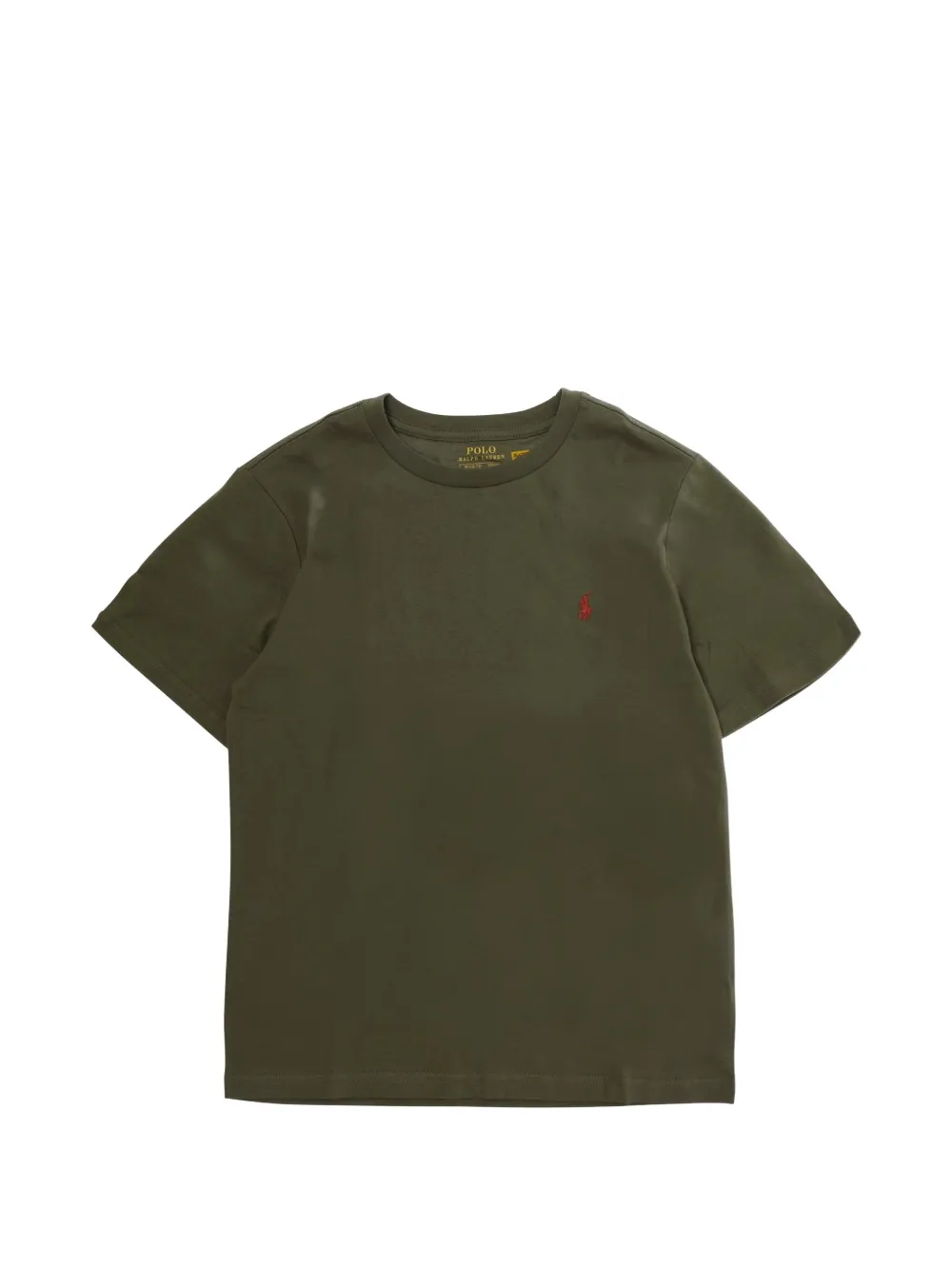 POLO RALPH LAUREN KIDS logo-embroidered T-shirt - Verde