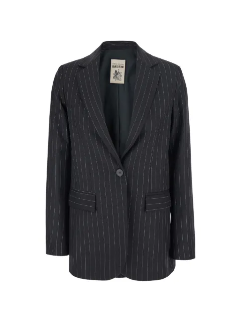Semicouture pinstripe-pattern single-breasted jacket