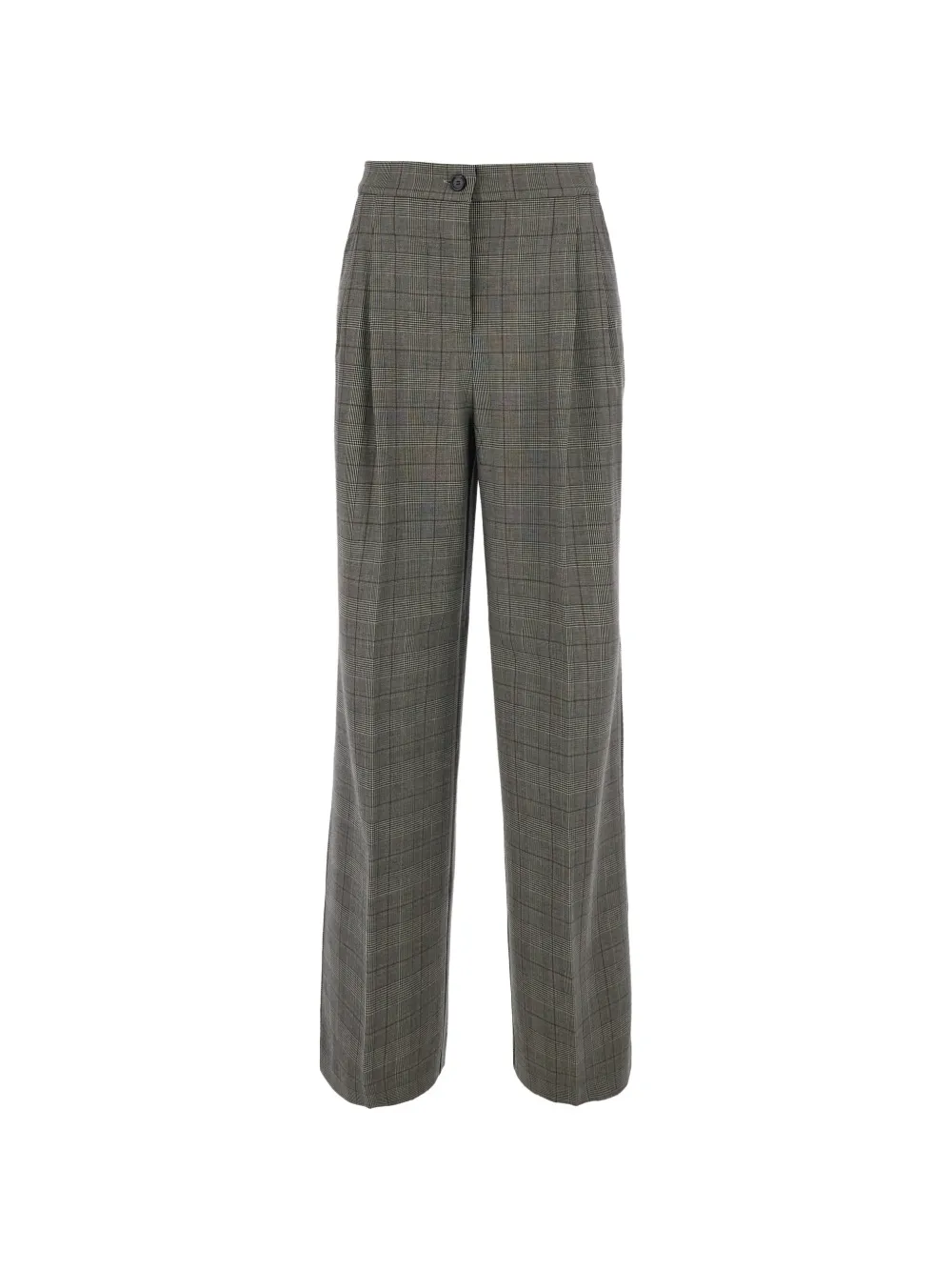PINKO check pleated trousers - Grigio