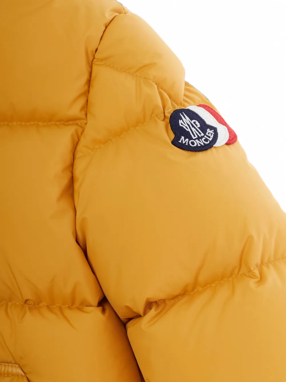 Moncler Enfant Barin gewatteerd jack met capuchon Geel