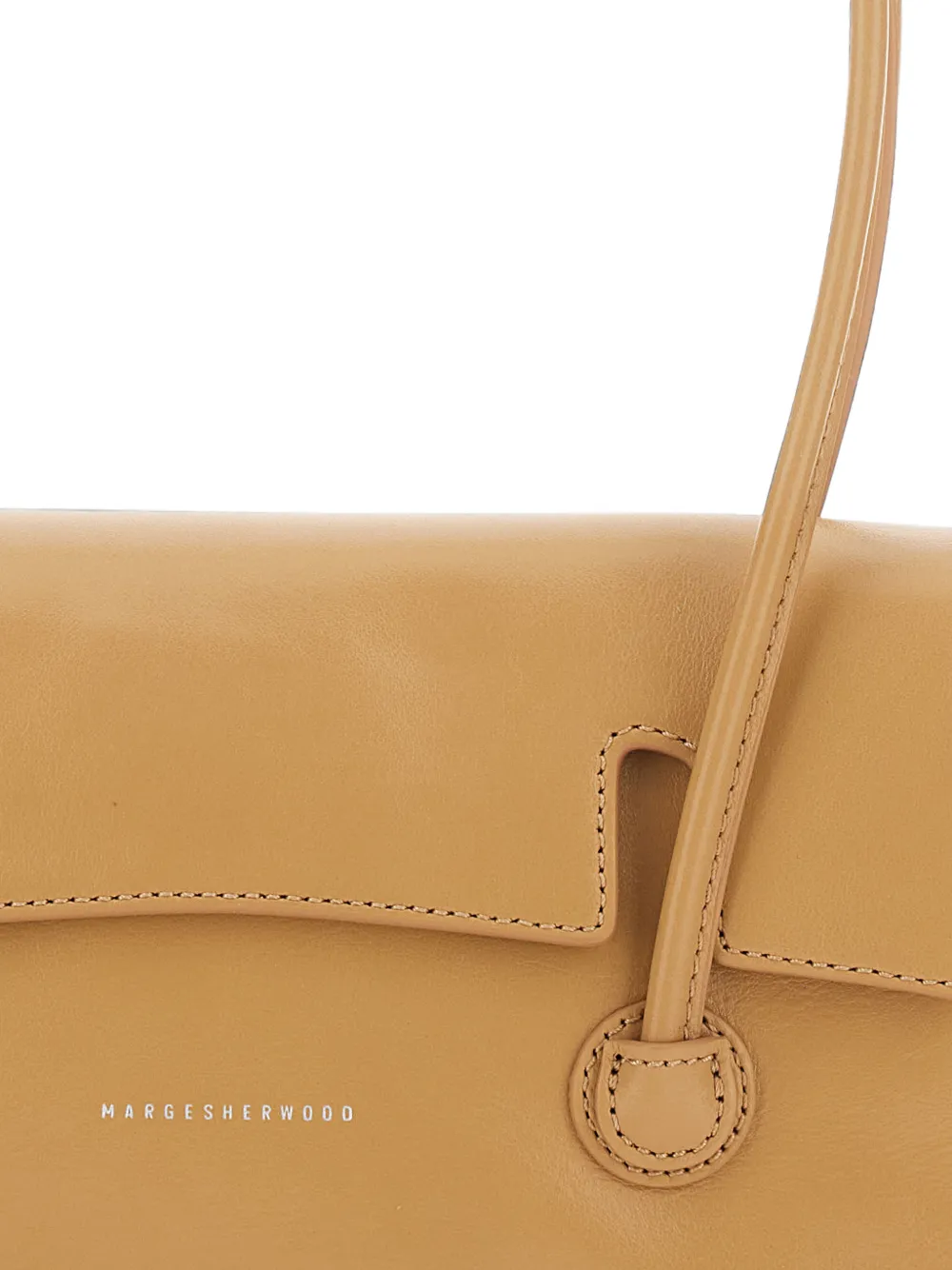 Marge Sherwood Schoudertas met logoprint Beige