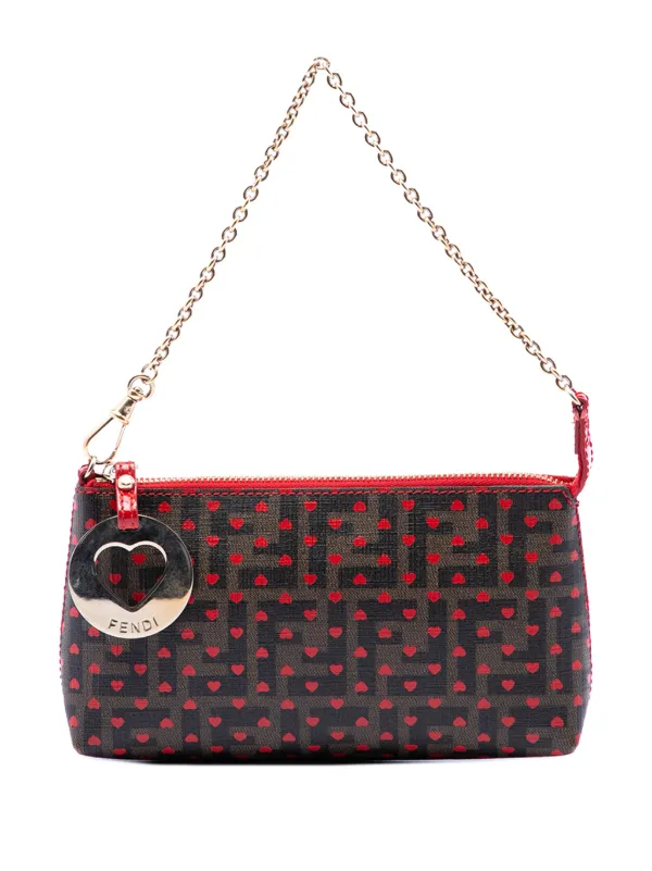 Fendi Pre-Owned 2010-2026 ズッカ スパルマティ ハート チェーン