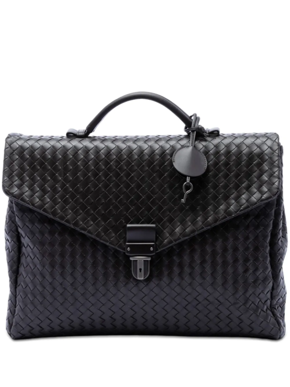 Bottega Veneta Pre-Owned 2012-2026 Nappa Intrecciato Briefcase business bag - Black