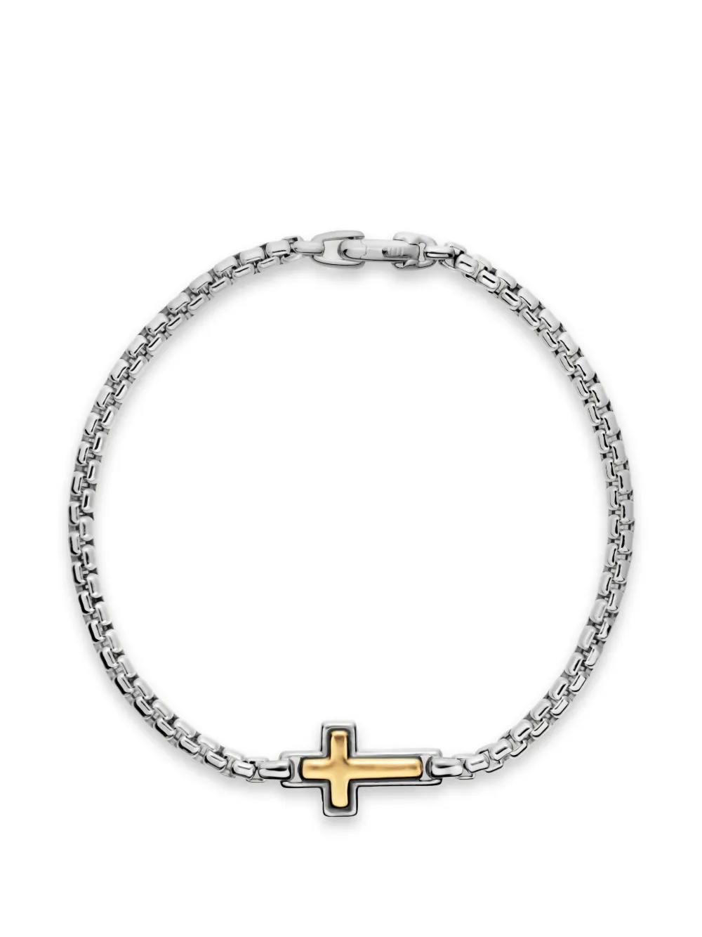  David Yurman Pulsera Cross Station - Plateado 