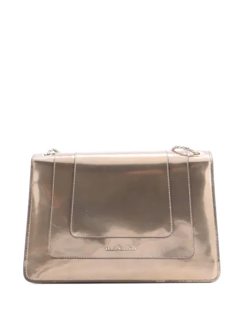 Bvlgari Pre-Owned Serpenti Forever Metallic Leather Medium shoulder bag