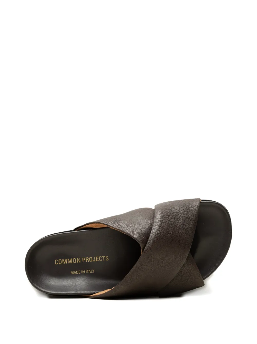 Common Projects Platte leren sandalen Bruin