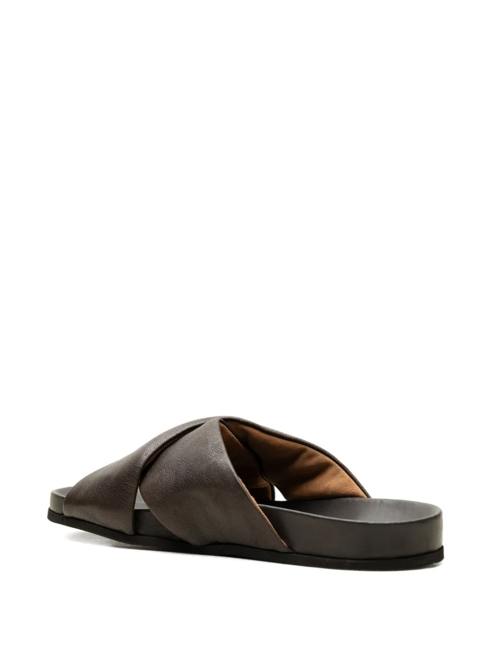 Common Projects Platte leren sandalen Bruin