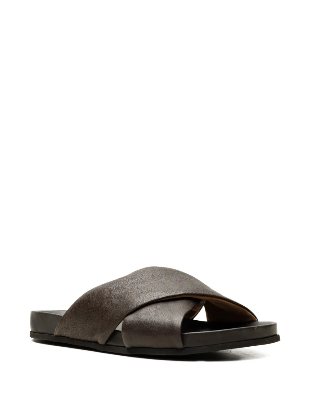 Common Projects Platte leren sandalen Bruin