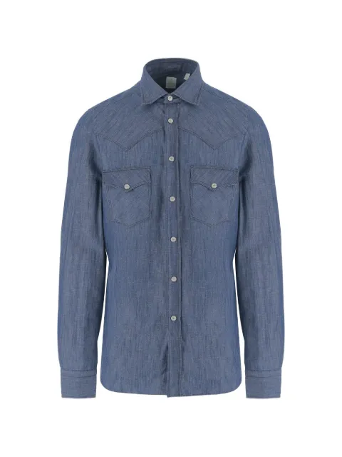 Finamore 1925 Napoli chest patch-pockets shirt