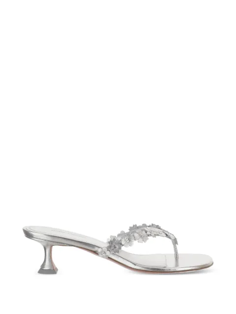 Amina Muaddi Janis flower-appliqué sandals
