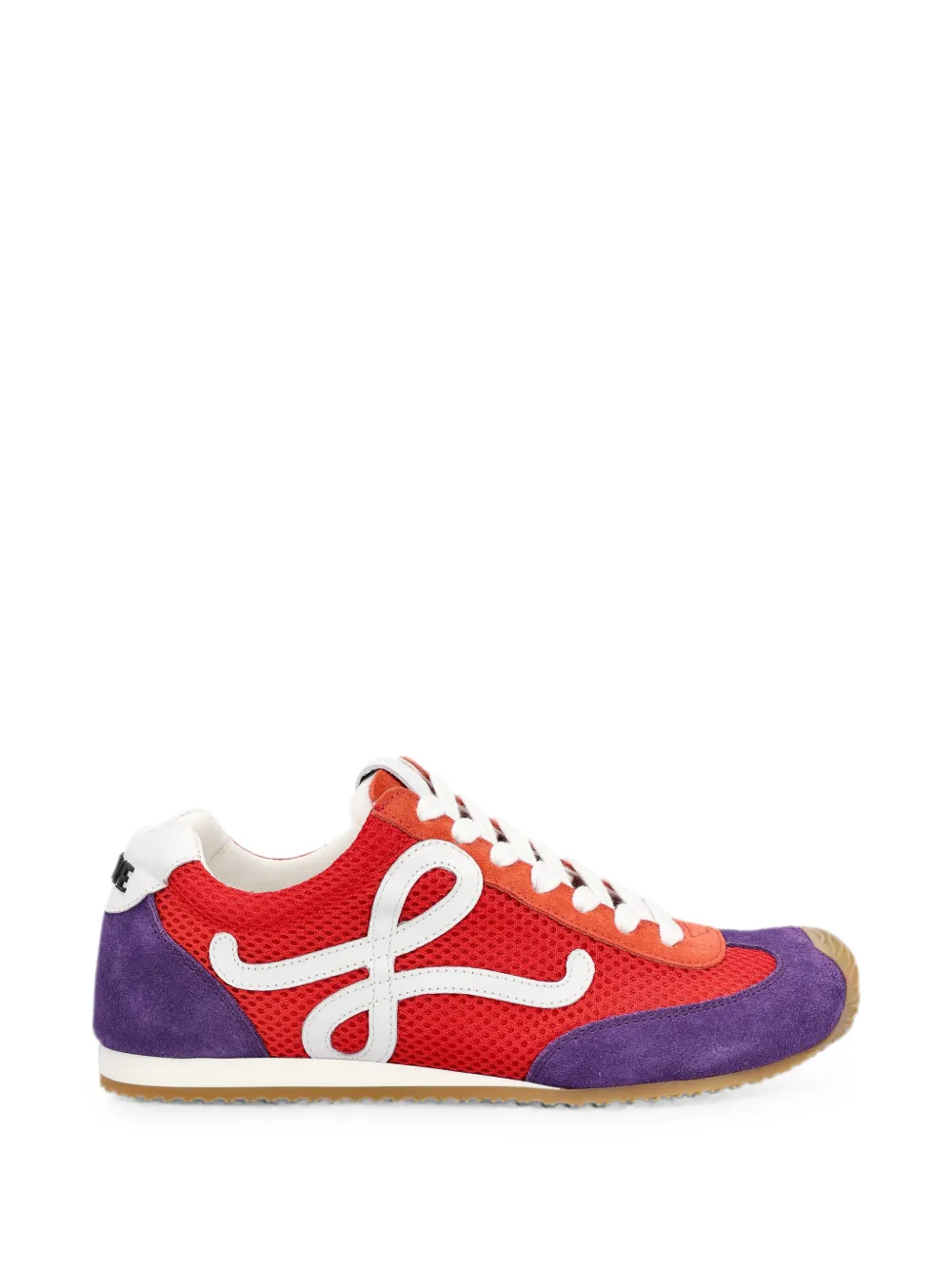 LOEWE Ballet Runner 2.0 suede-panel sneakers Rood