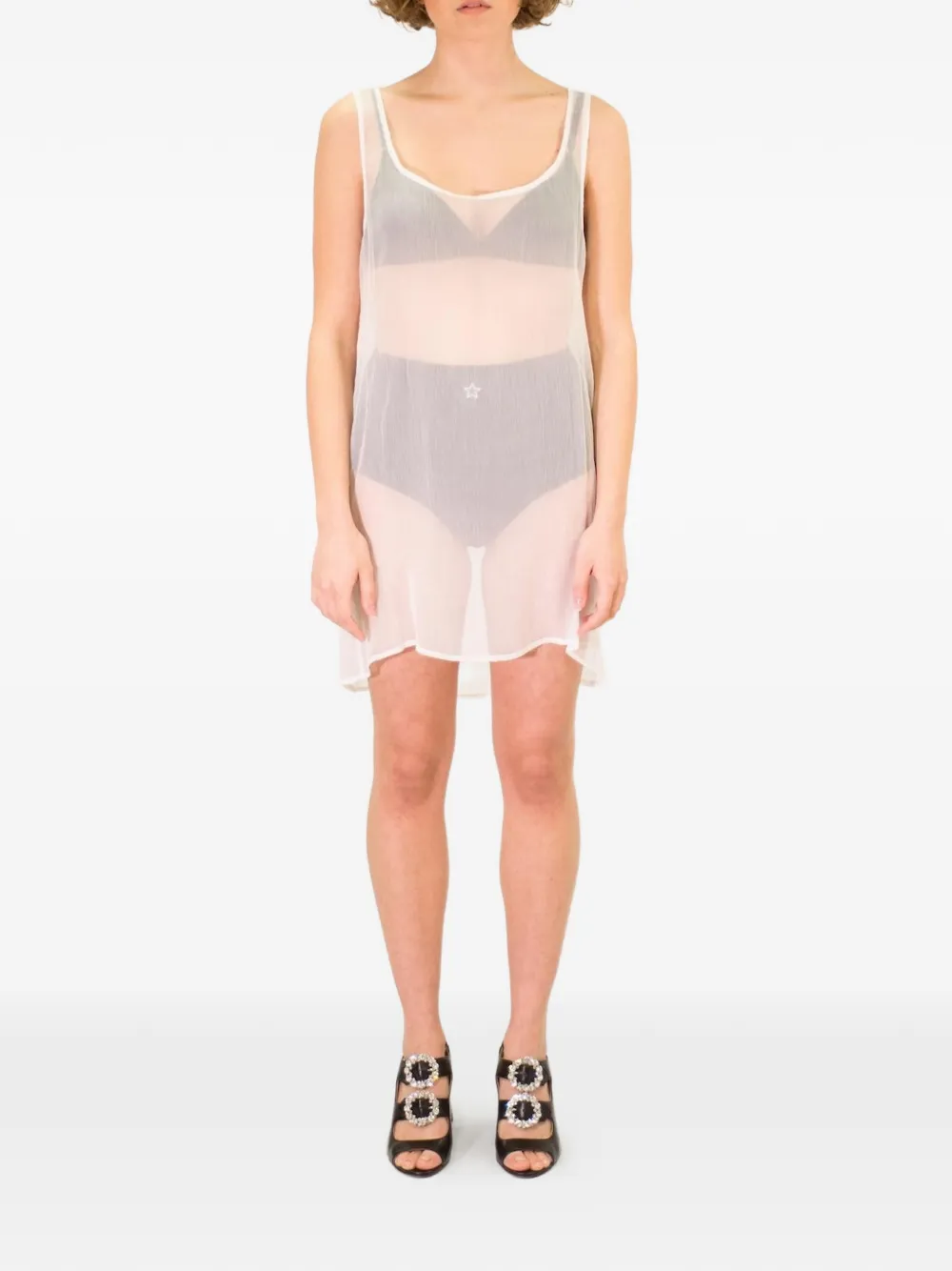 La-Rose silk nightdress - Weiß