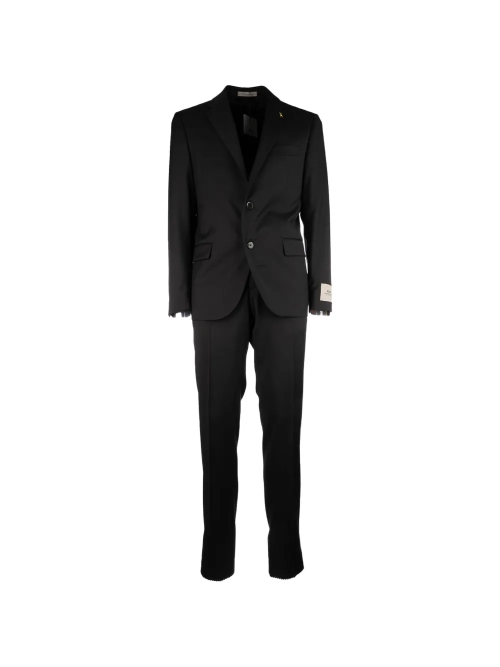 Corneliani single-breasted notch-lapel suit - Nero