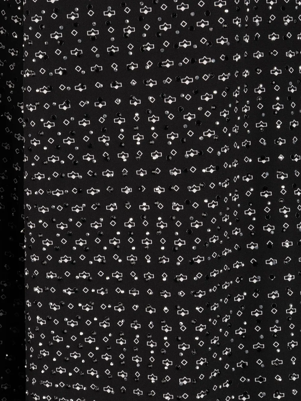 Ermanno Scervino Palazzo broek verfraaid met pailletten en bandana-print Zwart