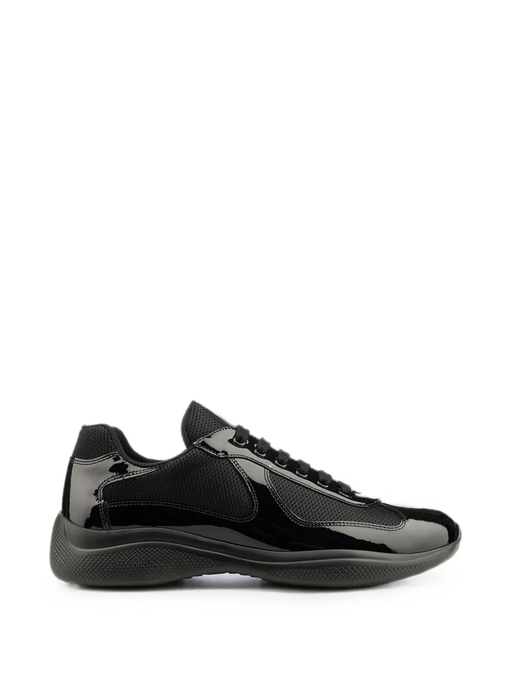 Prada America's Cup patent-leather sneakers - Nero
