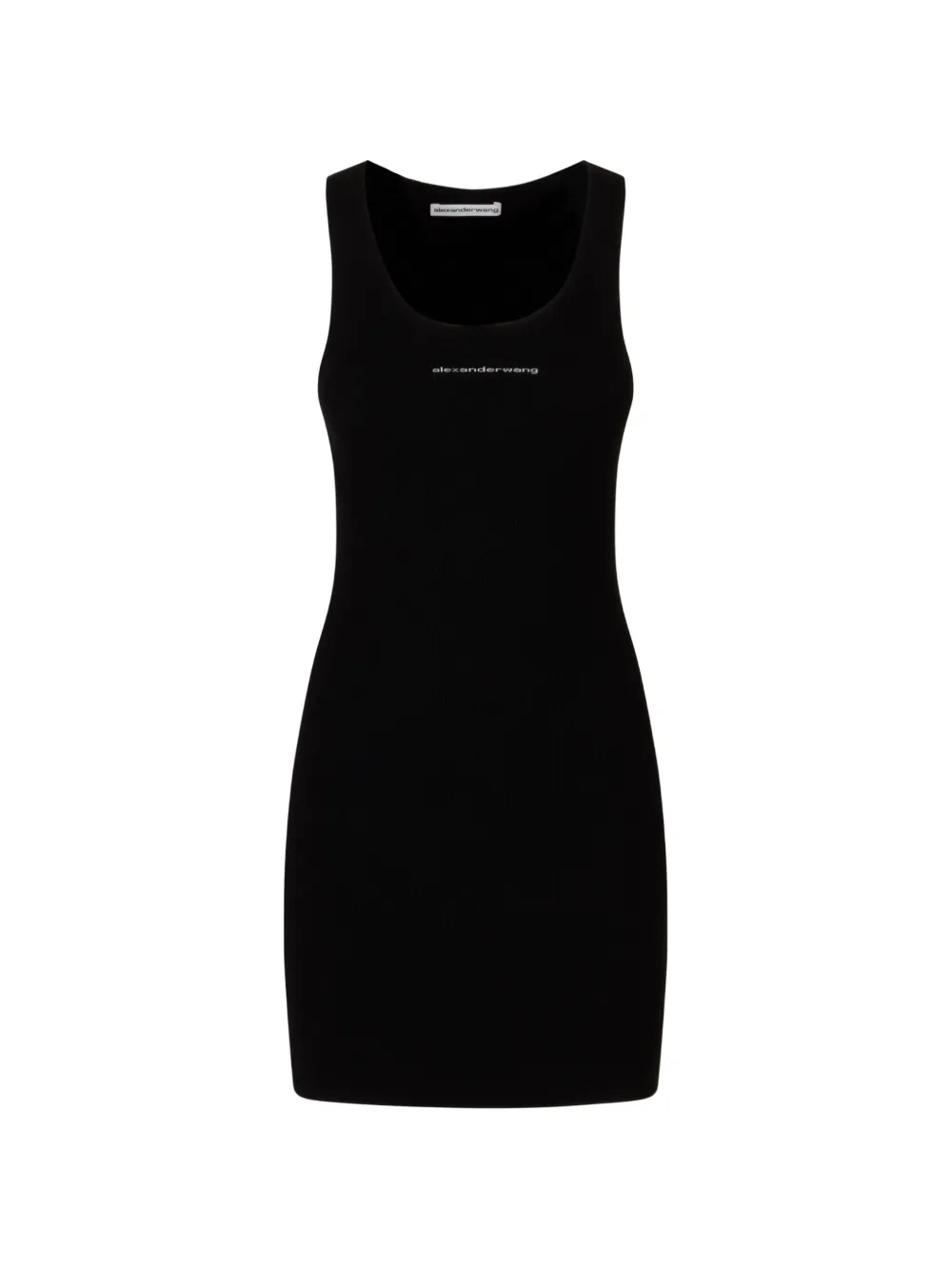 Alexander Wang robe courte à logo imprimé - Noir