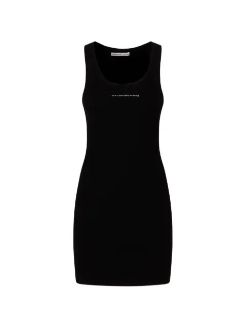 Alexander Wang vestido corto con logo estampado