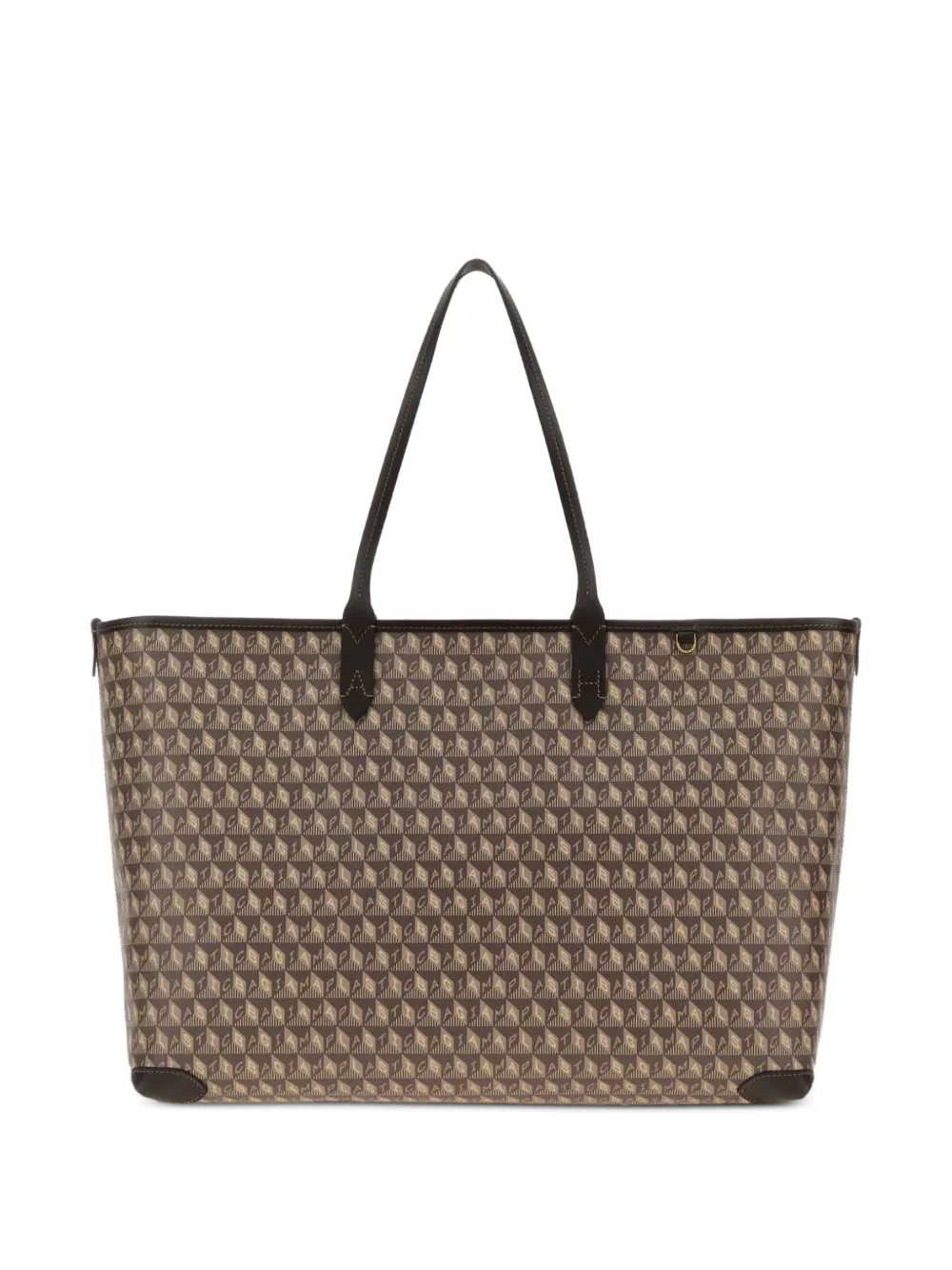 Anya Hindmarch I Am A Plastic Bag zipped tote bag - Marrone